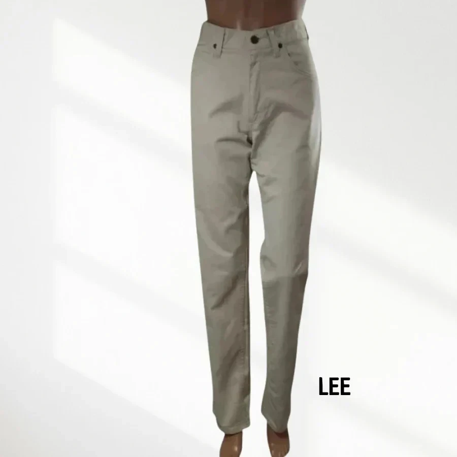 Jean vintage y2k LEE - coupe droite -taille haute - 100% coton -ecru -neuf T36